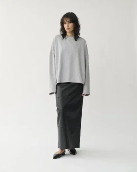 Boxy langermet T-skjorte W