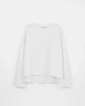 Boxy langermet T-skjorte W