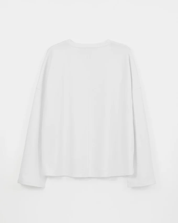 Boxy langermet T-skjorte W