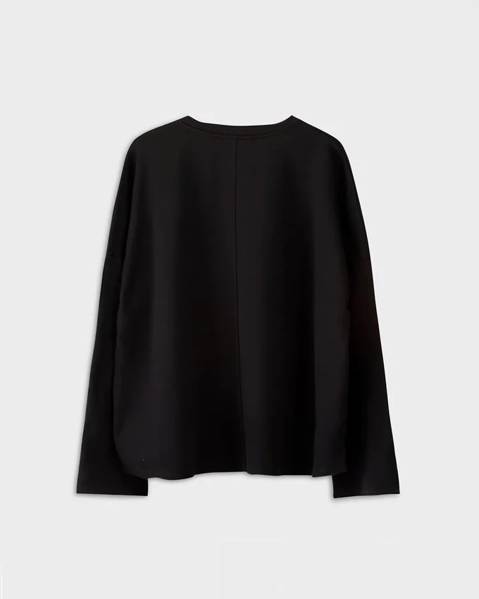 Boxy langermet T-skjorte W